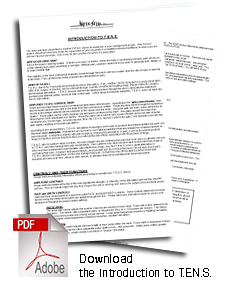 Electrode Placement Guidelines, TENS Electrode Chart